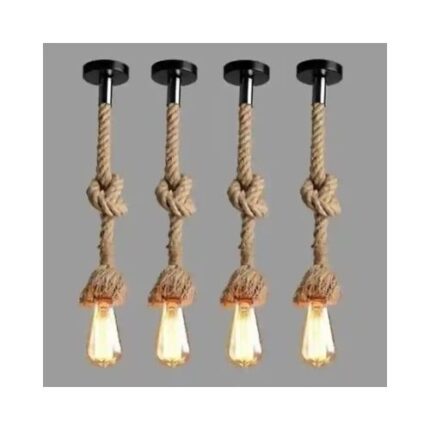 Hanging rope ceiling light 4 series